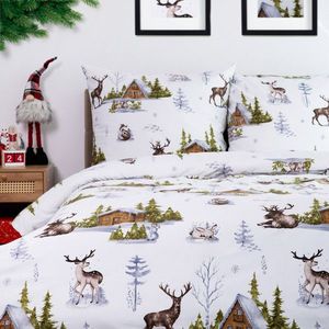 Lenjerie de pat dubla Cloves, Homla, 3 piese, 160x200 cm, microfibra din poliester, multicolor imagine