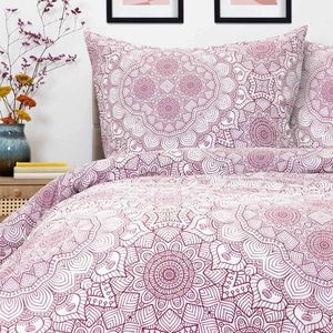 Lenjerie de pat dubla Calloway, Homla, 3 piese, 160x200 cm, microfibra din poliester, multicolor imagine