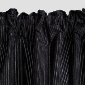 Draperie Velas, Homla, 140x250 cm, catifea din poliester, negru imagine