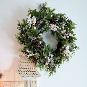 Coronita Farila, Homla, 55 cm, plastic, alb/verde imagine