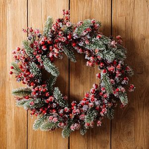 Coronita Farila, Homla, 50 cm, plastic, verde/rosu imagine