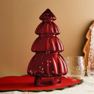 Decoratiune luminoasa Lapland, Homla, 15x28 cm, sticla, rosu imagine