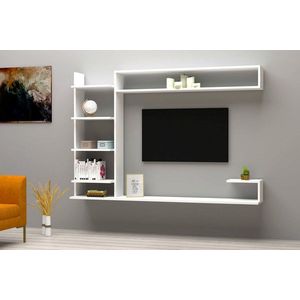 Comoda TV, Puqa Design, Noble, 180x121 cm, PAL, Alb imagine
