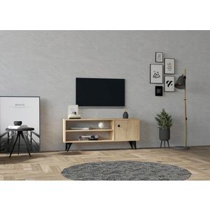 Comoda TV, Asse Home, Jena, 120x50x29 cm, PAL, Stejar imagine