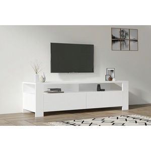 Comoda TV, Asse Home, Combe, 140x40x40 cm, PAL , Alb imagine