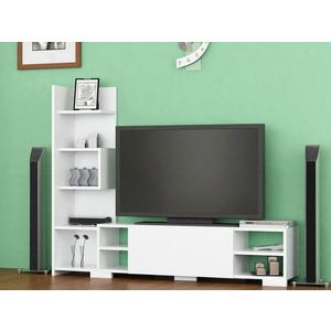 Comoda TV, Decorotika, Pera, 160x120x29 cm, PAL, Alb imagine