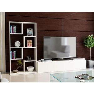 Comoda TV, Decorotika, Bare, 220x133 cm, PAL, Alb imagine