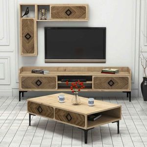 Set mobilier living, Hommy Craft, Samba, PAL, Stejar imagine