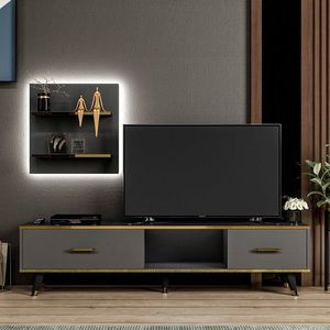 Comoda TV, Inarch, Aren, 180x43 cm, PAL, Antracit imagine