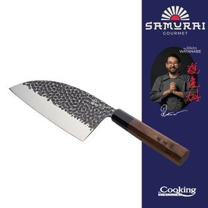 Satar, Samurai Gourmet by Rikito Watanabe si Cooking by Heinner, 17 cm, inox/lemn, maro imagine