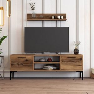 Comoda TV, Hommy Craft, Riga, 140x48x30 cm, PAL, Maro imagine