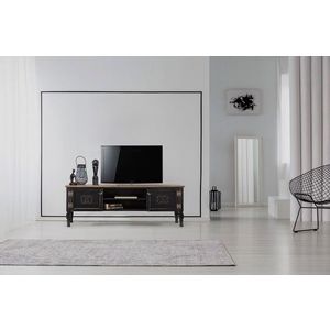 Comoda TV, Ephelia, Ada TV, 150x40x50 cm, MDF , Negru imagine