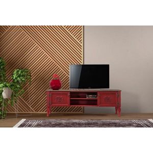 Comoda TV, Ephelia, Ada TV, 150x40x50 cm, MDF , Rosu imagine