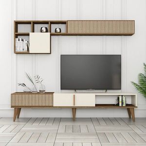 Comoda TV, Hommy Craft, Milan TV, 180x40x35 cm, PAL, Maro/Crem imagine