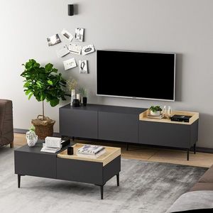 Set mobilier living, Inarch, Mia, PAL, Antracit imagine