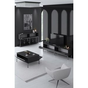 Set mobilier living, Bexley, Lord, PAL, Antracit / Argintiu imagine