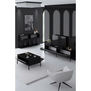 Set mobilier living, Bexley, Lord, PAL, Negru imagine