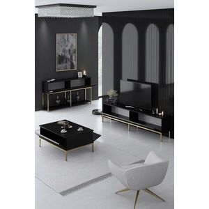 Set mobilier living, Bexley, Lord, PAL, Negru imagine