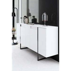Set mobilier living, Bexley, Luxe, PAL, Alb/Negru imagine