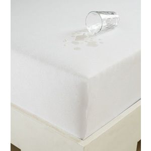 Protectie saltea impermeabila, matlasata, 100x200 cm, 100% bumbac, Whitney, Quilted Alez, alb imagine