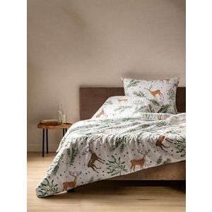 Lenjerie de pat dubla Landskab, Homla, 3 piese, 160x200 cm, bumbac, multicolor imagine