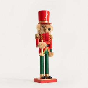 Decoratiune Spargatorul de nuci Nutcracker, Homla, 36 cm, lemn, multicolor imagine