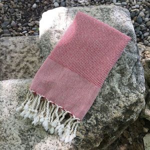 Prosop de plaja, DC Home, Retro, Bumbac, Rosu imagine