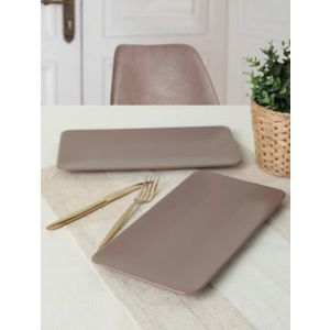 Set platouri servire, Keramika, 275KRM1899, Ceramica , Antibacterian, Grej imagine