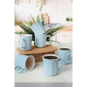 Set cani, Keramika, 275KRM1980, Ceramica , Nu absoarbe apa, Albastru / Crem imagine