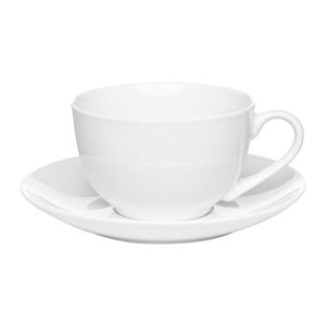 Set ceai / cafea 12 piese, Bona, Ambition, 220 ml, portelan, alb imagine