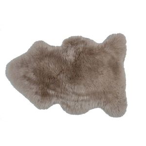 Covor Eko, Post - Camell, din blana naturala de miel, 75 x 105 cm imagine