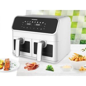 Friteuza dubla Dualfry Supreme, Heinner, 1700W, 8L, alb imagine