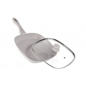 Tigaie grill + capac Mozaik, Cooking by Heinner, 28 x 4 cm, aluminiu, bej imagine