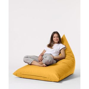Fotoliu puf, Bean Bag Ferndale, Pyramid Bed, 145 cm, poliester impermeabil, galben imagine