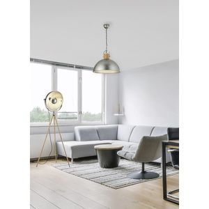 Lustra Delhi, TRIO, 45x150 cm, 60W, 1x E27, metal, nichel antic/natur imagine