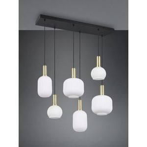 Lustra Diva, TRIO, 85x20x150 cm, 10W, 6x E27, metal, multicolor imagine