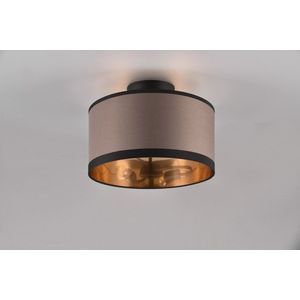 Plafoniera Davos, RL, 30x22 cm, 28W, 2x E14, metal, negru mat/taupe imagine