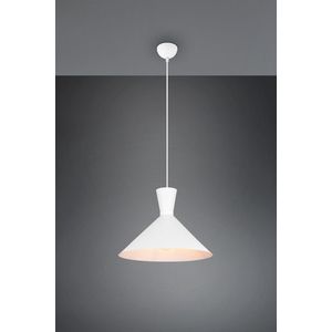 Lustra Enzo, RL, 35x150 cm, 28W, 1x E27, metal, alb mat imagine