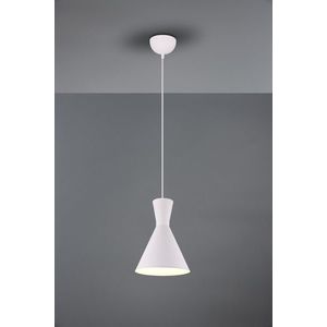 Lustra Enzo, RL, 20x150 cm, 28W, 1x E27, metal, alb mat imagine