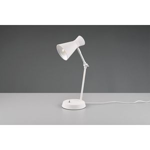 Lampa de masa Enzo, RL, 16.7x23.3x50.1 cm, 10W, 1x E27, metal, alb mat imagine