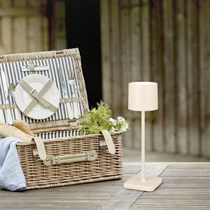 Lampa de masa Fernandez, RL, 12.5x12.5x38 cm, 1.5W, 1x SMD, plastic, bej imagine