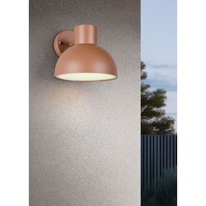 Aplica de perete pentru exterior Elbe, TRIO, 20x18.5 cm, 10W, 1x E27, aluminiu, caramiziu imagine