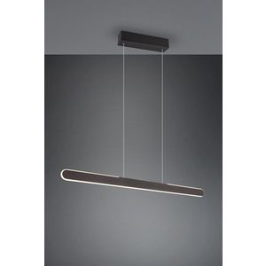 Lustra Helios, TRIO, 100x8.5x160 cm, 28W, 1x SMD, metal, negru mat imagine