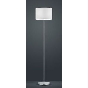 Lampadar Hotel, TRIO, 35x160 cm, 60W, 1x E27, metal/textil, alb/argintiu imagine