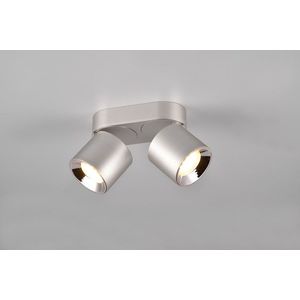 Plafoniera Guayana, TRIO, 18x8.7x12 cm, 10W, 2x GU10, metal, nichel mat imagine