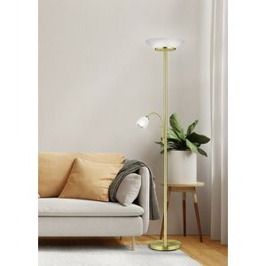 Lampadar Gerry, RL, 34x180 cm, 18W/10W, 2x E27, 1x E14, metal, bronz mat imagine