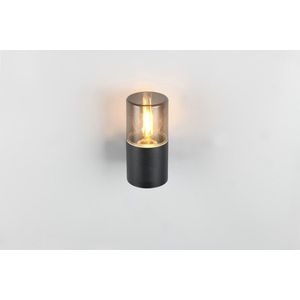 Aplica de perete pentru exterior Hoosic, TRIO, 8.5x11.8x17.5 cm, 28W, 1x E27, aluminiu, negru mat imagine