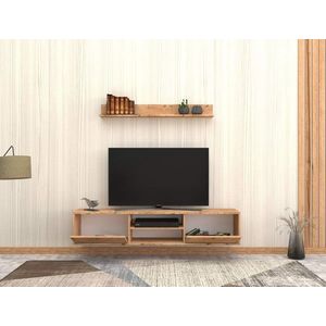 Comoda TV, Elegance, Zenith, 180x35x35 cm, PAL, Maro imagine