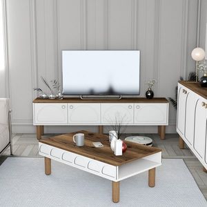 Set mobilier living, Hommy Craft, Bohem 854, PAL, Alb imagine