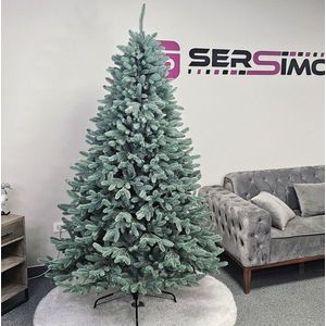 Brad artificial Christmas Deluxe by Sersimo, Laponia Select argintiu, integral 3D, 230cm imagine